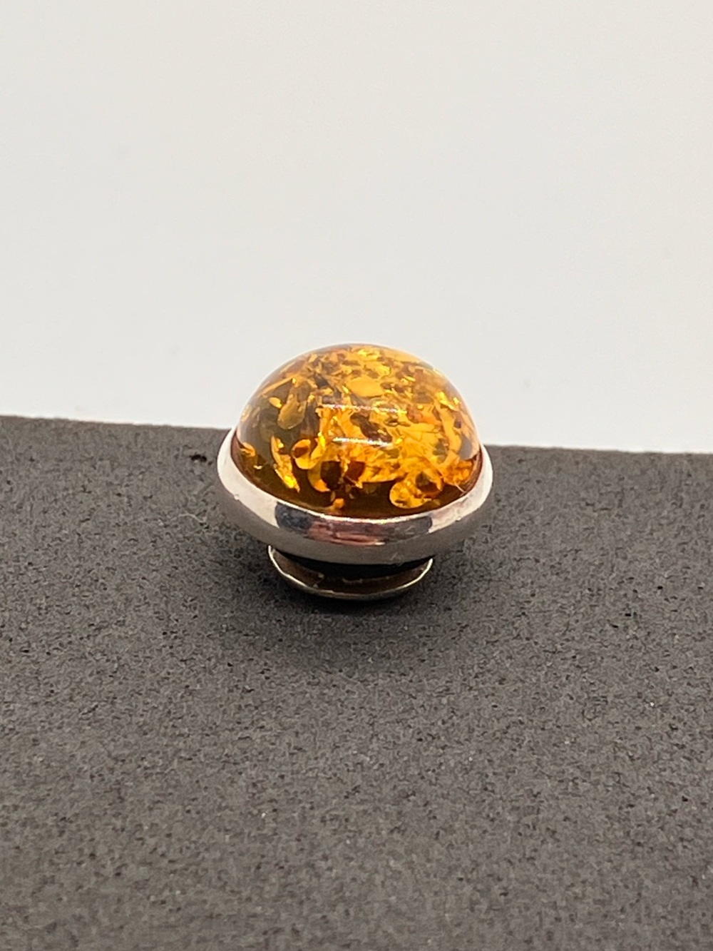 Kameleon 925 Faux Baltic Amber Cabochon JewelPop Jewel Pop